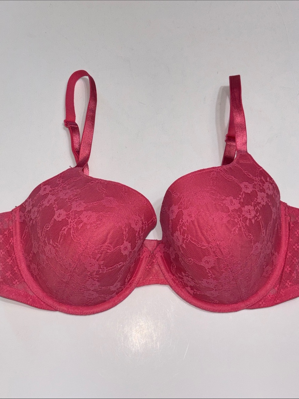 Victoria’s Secret Lined Demi Bra 38D Coral Pink - Picture 16 of 16
